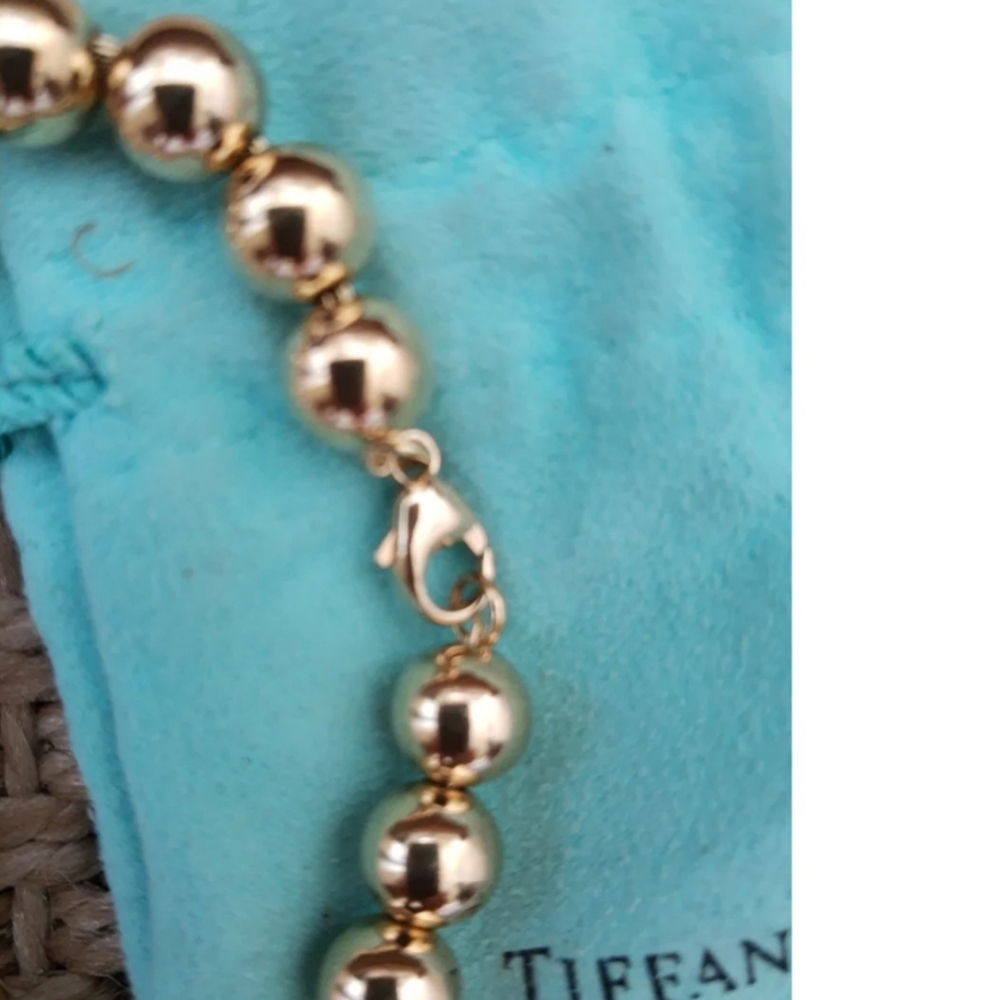 Return to Tiffany  18k gold beaded bracelet, large size - Picture 5 of 6